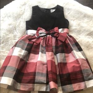 Perfect Gymboree holiday tartan plaid dress (Sz 7)